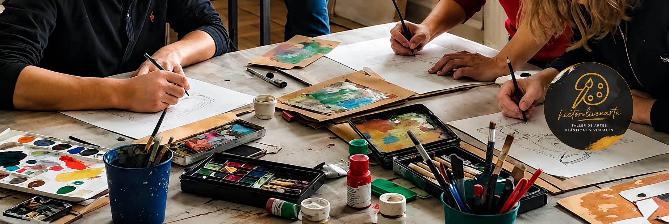 Clases de pintura acrílica con Héctor Olivera